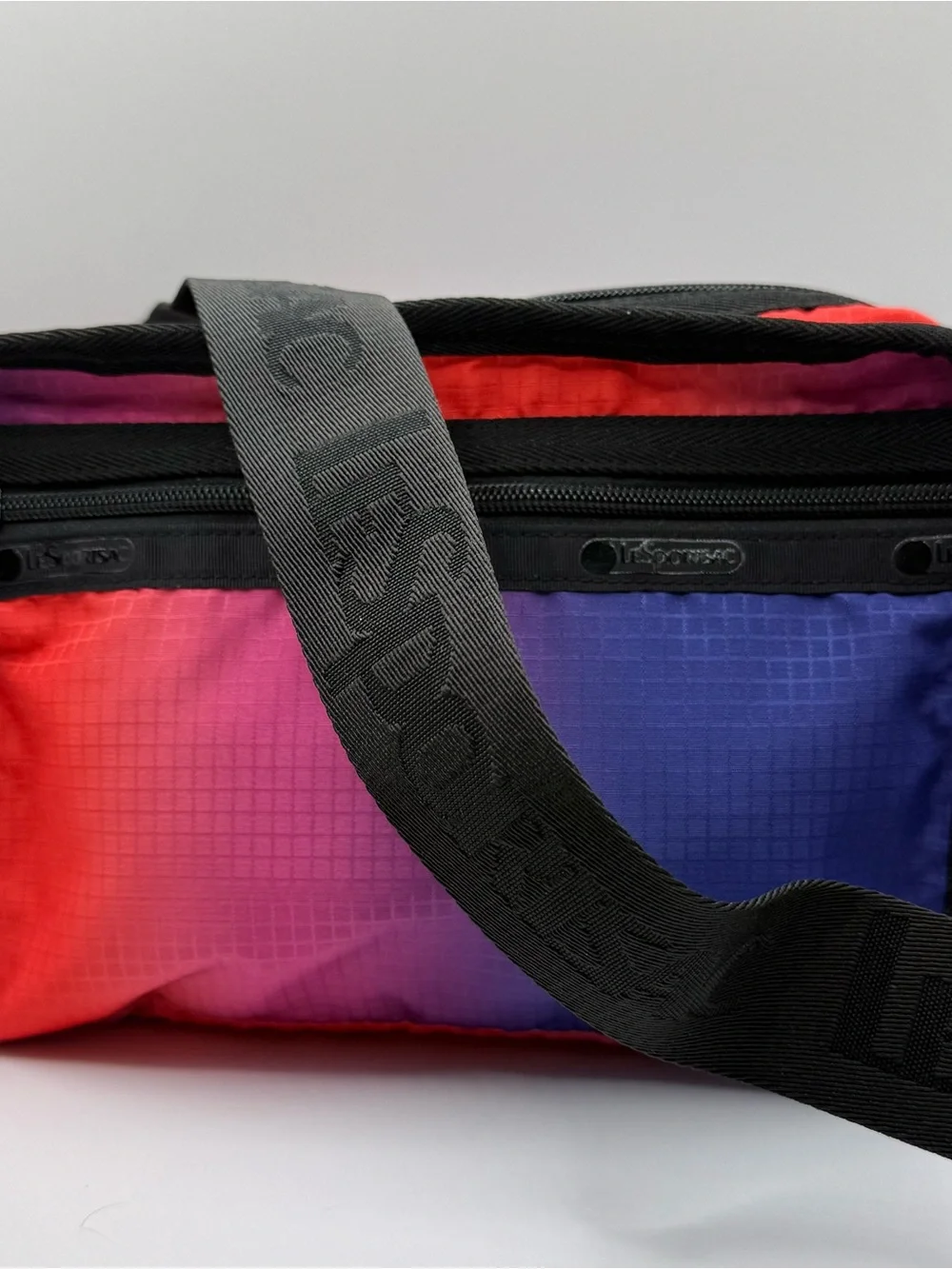LeSportsac multicolored ombre nylon crossbody bag